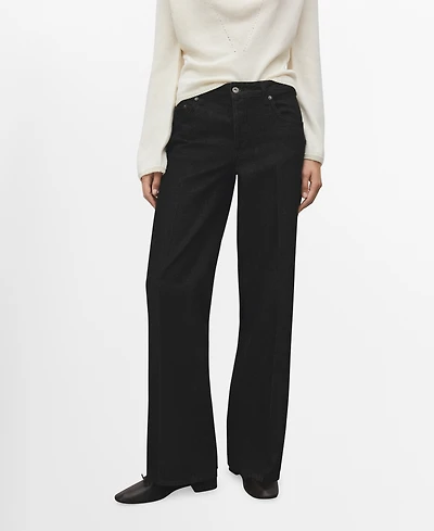 Mango Women's Straight Low-Waist Jeans