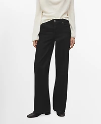 Mango Women's Straight Low-Waist Jeans