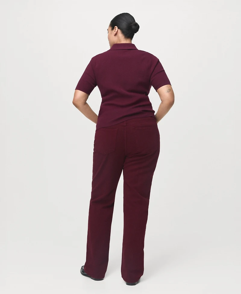 Mango Women's Matilda High-Rise Straight Jeans