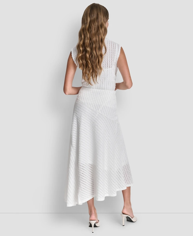 Dkny Women's Textured A-Line Pull-On Skirt