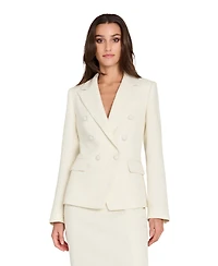 Tahari Asl Women's Peak Lapel Boucle Blazer