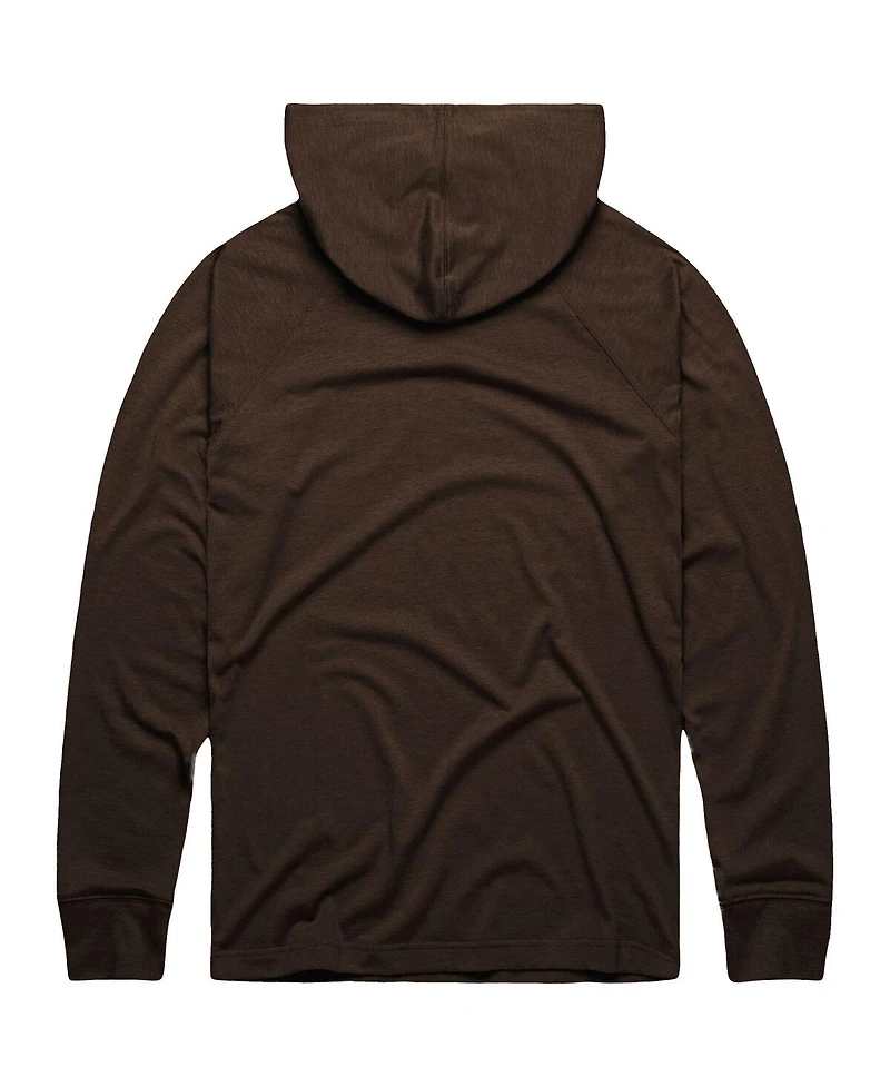 Homage Men's Brown San Diego Padres Lightweight Raglan Tri-Blend Pullover Hoodie