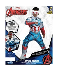 Jazwares Big Boys and Girls Captain America Qualux Sam Wilson Costume