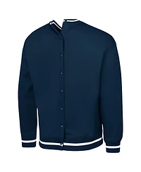 G-iii Sports by Carl Banks Men's Navy Dallas Cowboys Adaptive Blocker Fleece Pullover Sweatshirt