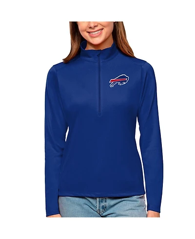 Antigua Women's Royal Buffalo Bills Tribute Half-Zip Sweatshirt