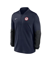 Nike Men's Navy Team Usa Dri-fit Half-Zip Pullover Sweatshirt