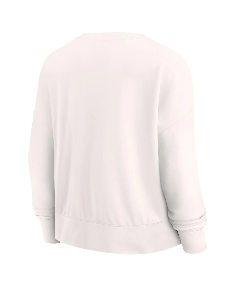 Fanatics Women's White St. Louis Cardinals Close The Game Fleece Pullover Sweatshirt