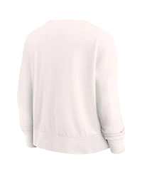 Fanatics Women's White St. Louis Cardinals Close The Game Fleece Pullover Sweatshirt
