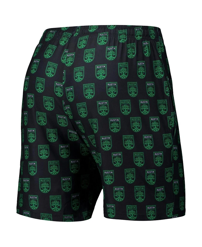 Concepts Sport Men's 2-Pack Black/Kelly Green Austin Fc Record Shorts Set