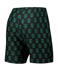 Concepts Sport Men's 2-Pack Black/Kelly Green Austin Fc Record Shorts Set