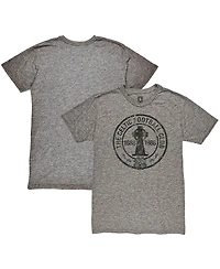 1863FC Men's Heather Gray Celtic Retro Crest Twisted Tri-Blend Slub T-Shirt
