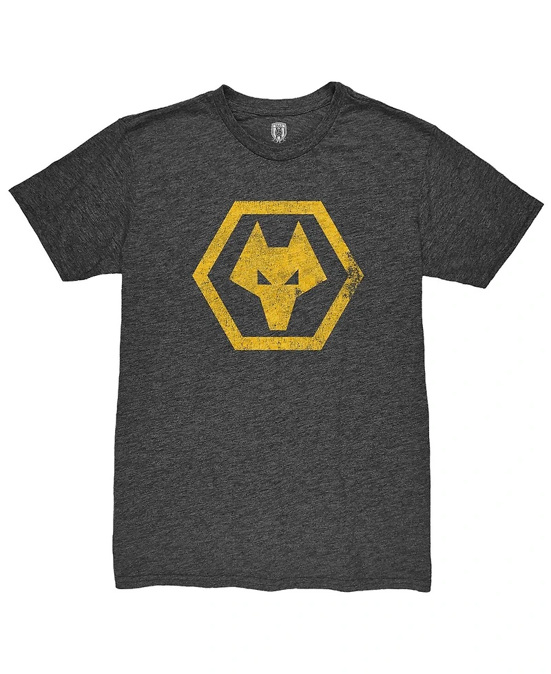 1863FC Men's Hwang Hee-chan Heather Black Wolverhampton Wanderers Player Name Number Twisted Tri-Blend Slub T-Shirt