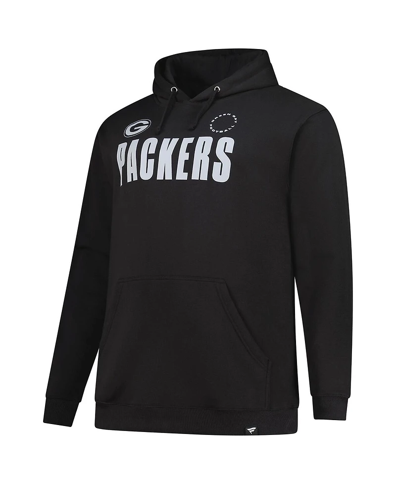 Fanatics Men's Black Green Bay Packers Big Tall Chip Shot Hoodie