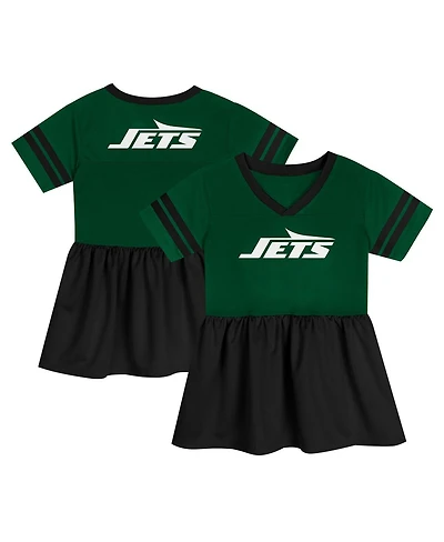 Outerstuff Girls Toddler Green New York Jets Stadium Lights Fashion Jersey Dress