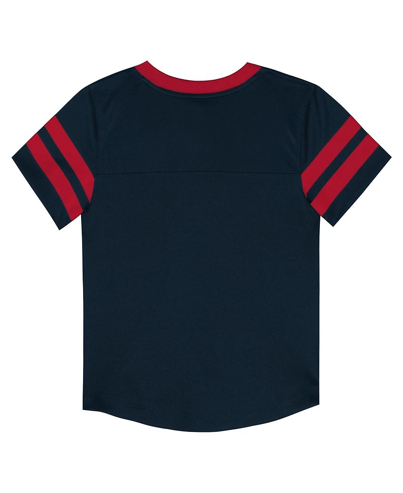 Outerstuff Toddler 2-Piece Navy/Red Houston Texans Red Zone V-Neck T-Shirt and Pants Set