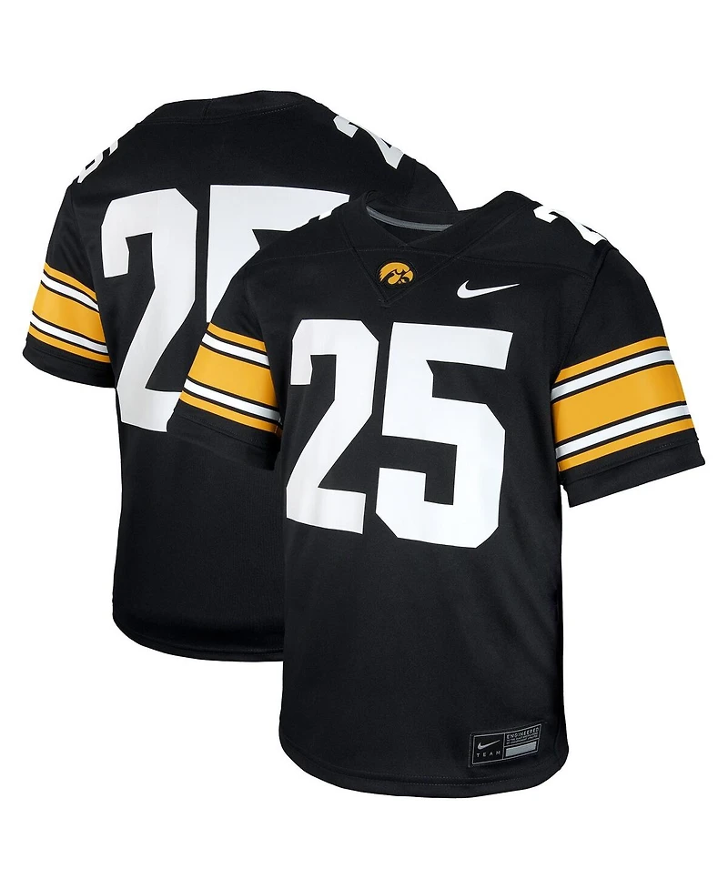 Nike Big Boys and Girls 25 Black Iowa Hawkeyes Untouchable Replica Game Jersey
