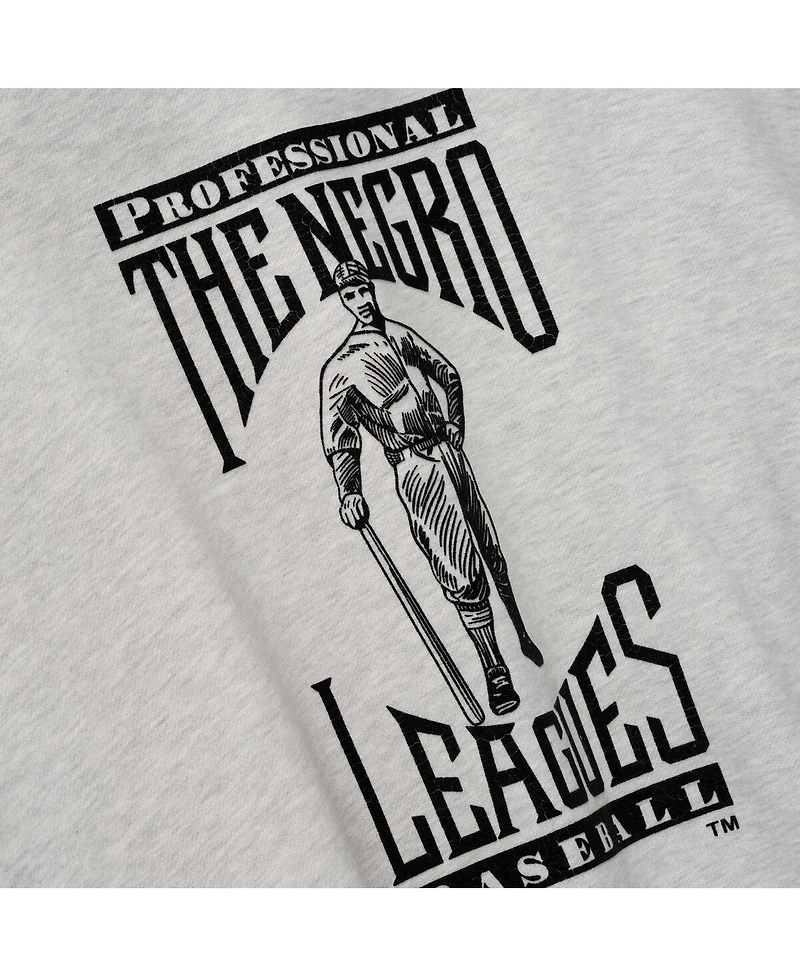 Fear of God Men's Heather Gray/Black Negro Leagues Baseball Museum Fleece Pullover Hoodie