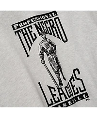 Fear of God Men's Heather Gray/Black Negro Leagues Baseball Museum Fleece Pullover Hoodie