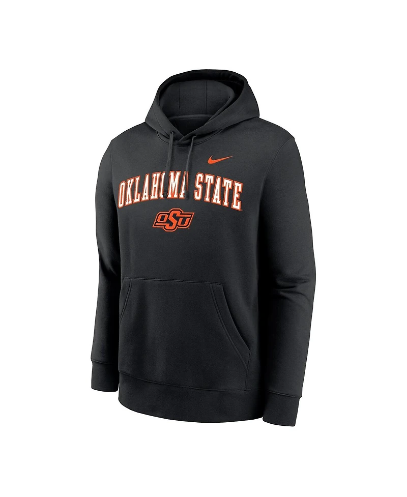 Nike Men's Black Oklahoma State Cowboys Club Pullover Hoodie