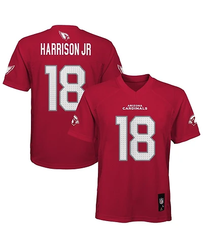 Outerstuff Big Boys and Girls Marvin Harrison Jr. Cardinal Arizona Cardinals Replica Player Jersey