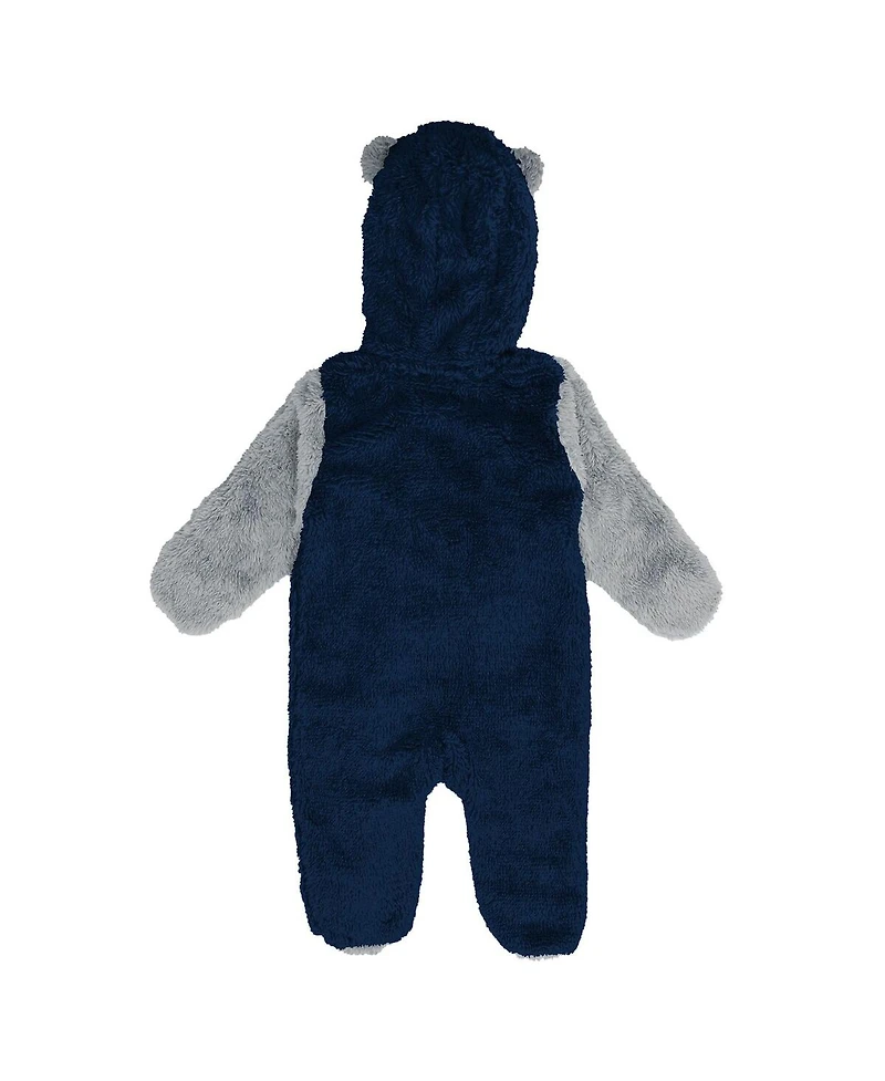 Outerstuff Baby Boys and Girls Navy Dallas Cowboys Stay Napping Fleece Bunting Full-Zip Sleeper