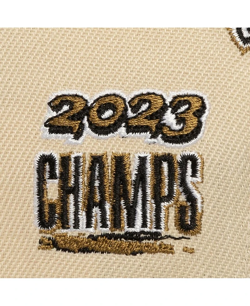 Mitchell & Ness Men's Cream Vegas Golden Knights Soul Legacy Defined Two-Tone Pro Crown Adjustable Hat