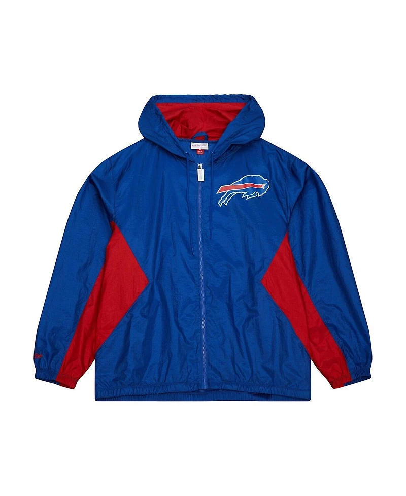 Mitchell & Ness Men's Royal Buffalo Bills Playmaker Full-Zip Windbreaker Jacket