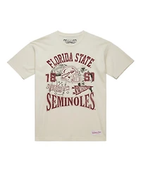 Mitchell & Ness Men's Cream Florida State Seminoles Heritage Scholar T-Shirt