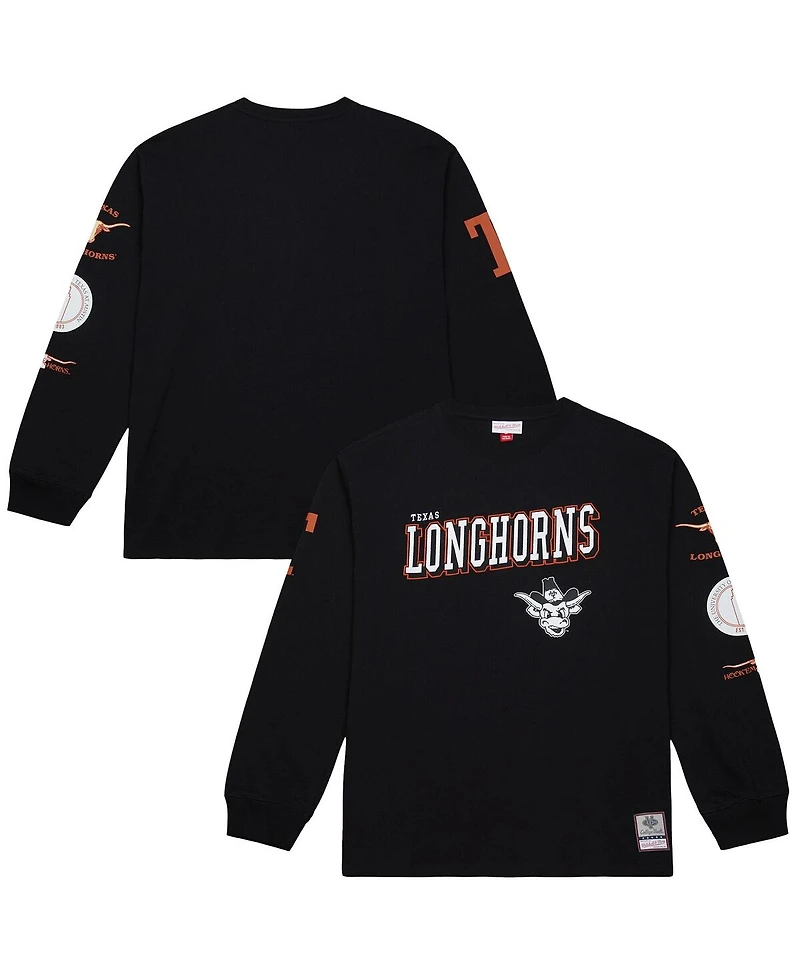Mitchell & Ness Men's Black Texas Longhorns Training Camp Long Sleeve T-Shirt