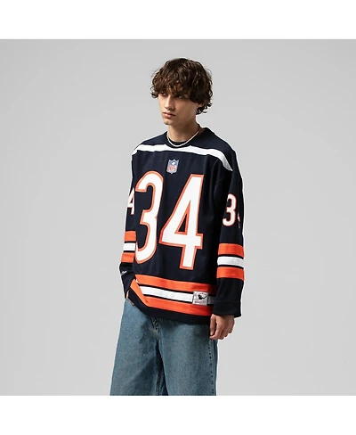 Mitchell & Ness Men's Walter Payton Navy Chicago Bears Maxed Out Fashion Hockey Jersey