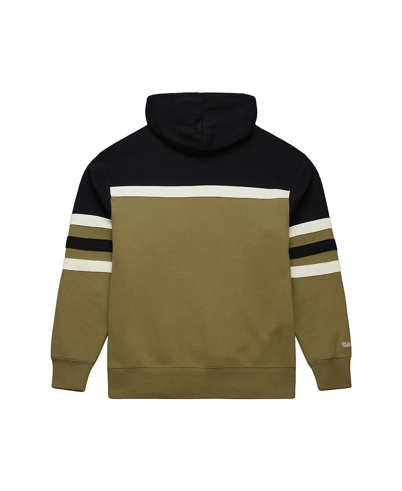 Mitchell & Ness Men's Olive Chicago Bears Vintage Logo Head Coach Hoodie