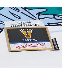 Mitchell & Ness Men's Teemu Selanne Teal Anaheim Ducks 1995-96 Power Play Jersey