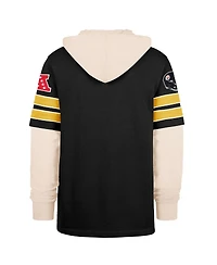 '47 Brand Men's Black Pittsburgh Steelers Split Zone Cornerback Duo Hoodie