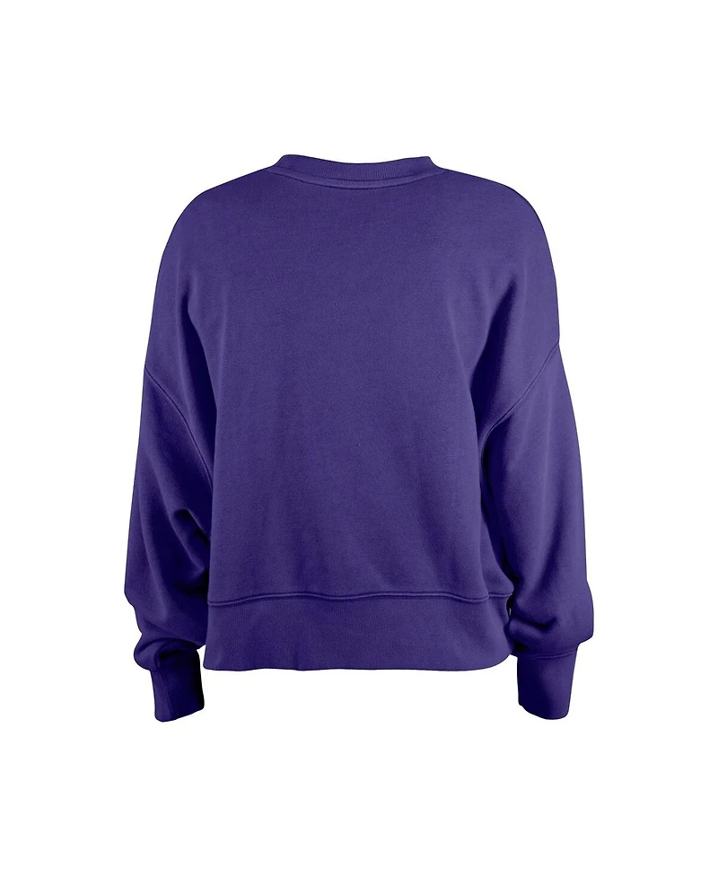 New Era Girls Purple Minnesota Vikings Flip Sequin Sweatshirt