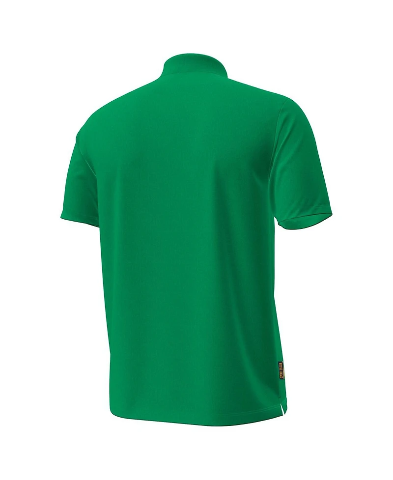 Under Armour Men's Green Notre Dame Fighting Irish Performance Drive Chest Stripe Polo Shirt
