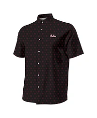 Under Armour Men's Black South Carolina Gamecocks Gameday Armourfuse Camp Button-Up Shirt