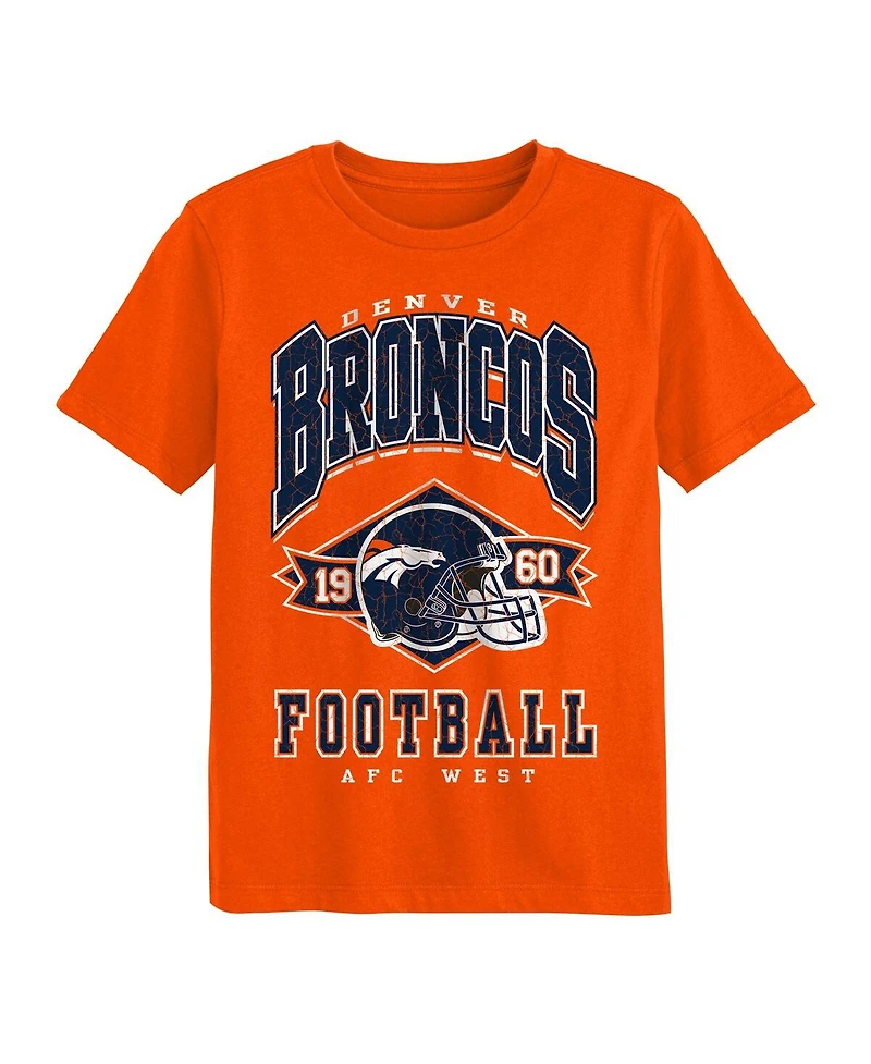 Outerstuff Preschool Orange Denver Broncos Kick Off T-Shirt