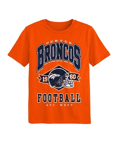 Outerstuff Preschool Orange Denver Broncos Kick Off T-Shirt