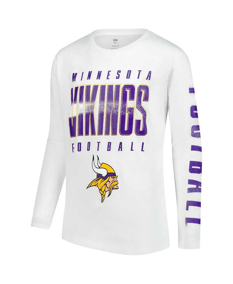 Outerstuff Big Boys and Girls Minnesota Vikings The Mix Combo T-Shirt Set