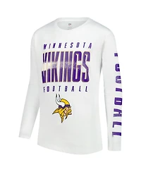 Outerstuff Big Boys and Girls Minnesota Vikings The Mix Combo T-Shirt Set