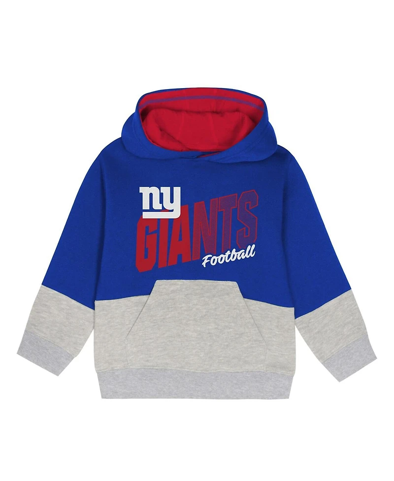 Outerstuff Toddler 2-Piece Royal New York Giants Lineman Fleece Hoodie and Pants Set