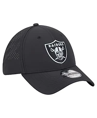 New Era Men's Black Las Vegas Raiders Night 39THIRTY Flex Hat