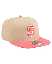 New Era Men's Light Beige/Coral San Francisco Giants Color Pack A-Frame 9FIFTY Snapback Hat