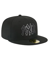 New Era Men's Black York Yankees Tri-Hit 59FIFTY Fitted Hat