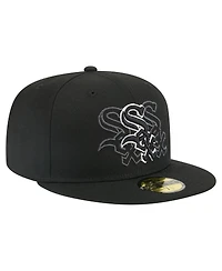 New Era Men's Black Chicago White Sox Tri-Hit 59FIFTY Fitted Hat