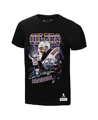 Mitchell & Ness Men's Leon Draisaitl Black Edmonton Oilers 2.0 Player Graphic T-Shirt
