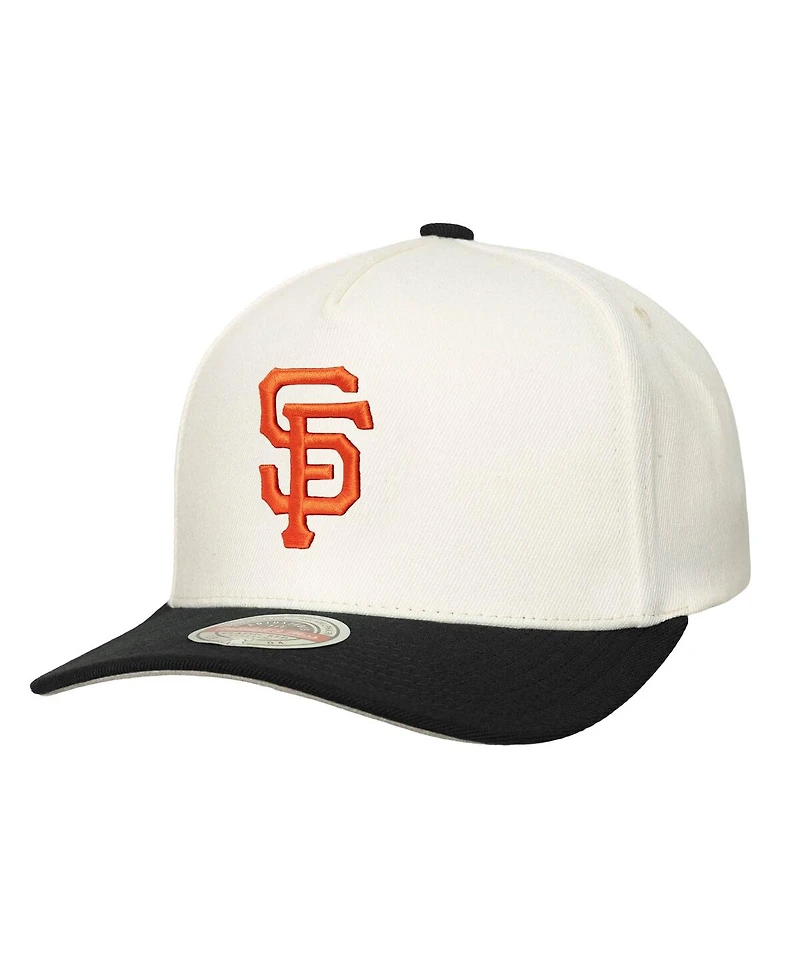 Mitchell & Ness Men's Cream San Francisco Giants Stretch-Snapback Hat