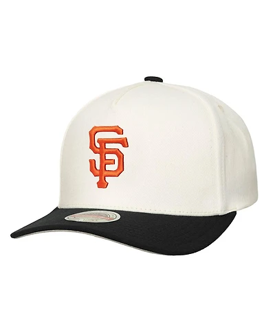 Mitchell & Ness Men's Cream San Francisco Giants Stretch-Snapback Hat