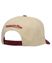 Mitchell & Ness Men's Cream/Burgundy Colorado Rapids Upside Down Pro Pinch Snapback Hat