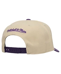 Mitchell & Ness Men's Cream/Purple Orlando City Sc Upside Down Pro Pinch Snapback Hat